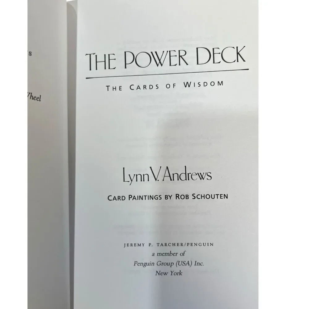 The Power Deck Book & 45 Illustrated Cards by Lynn V. Andrews Tarot